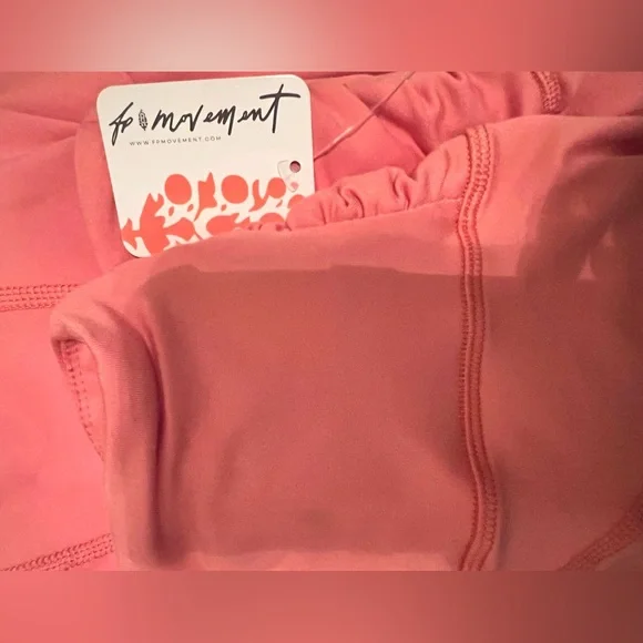 FP Movement High-Rise Ankle Breathe Deeper Leggings Size S Crush Blush/Peach NWT - Picture 5 of 11